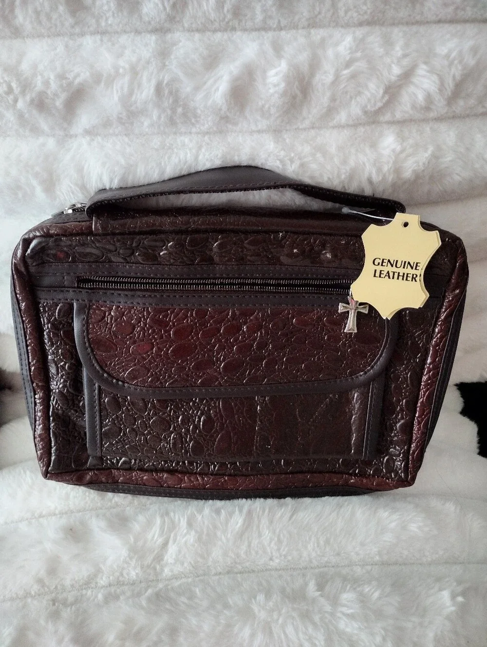 Brand New Genuine Leather Bible Carrying Case